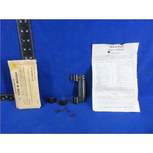 Weaver 3/4" Type N Side Mount with Screws & Instructions