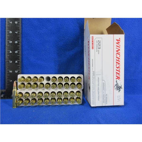 223 Rem. (PICKUP ONLY) 45gr JHP Winchester Cartridges