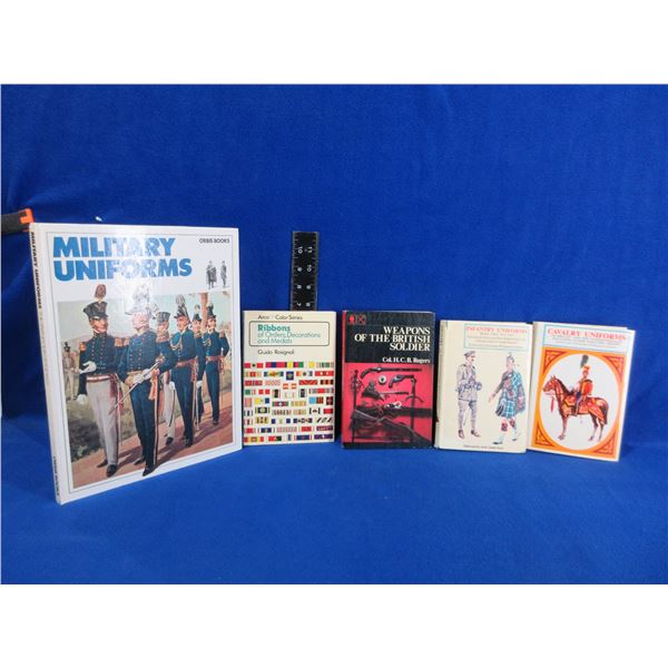 5 Military Uniforms, Ribbons and Weapons Books