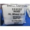 Image 2 : NEW - Cotton Swabs - 2.5" x 2.5" - 6 Packs of 50