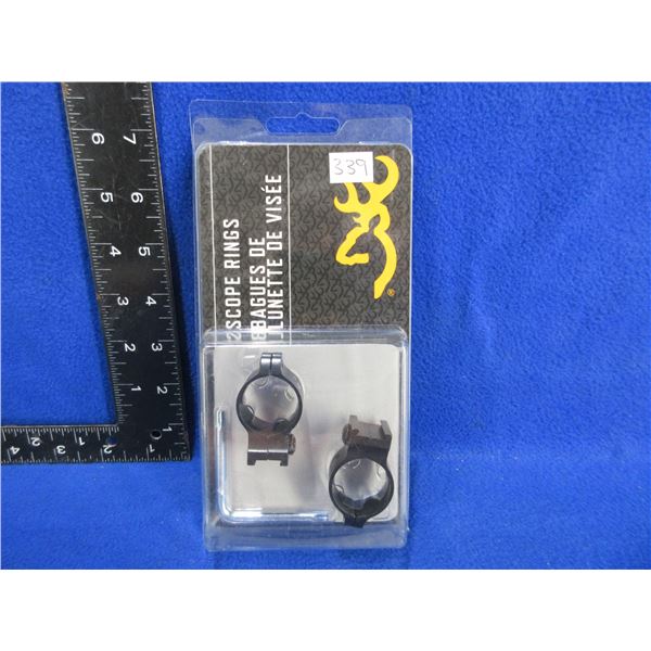 NEW - Browning 1" Scope Rings - Inter Matte # 12344