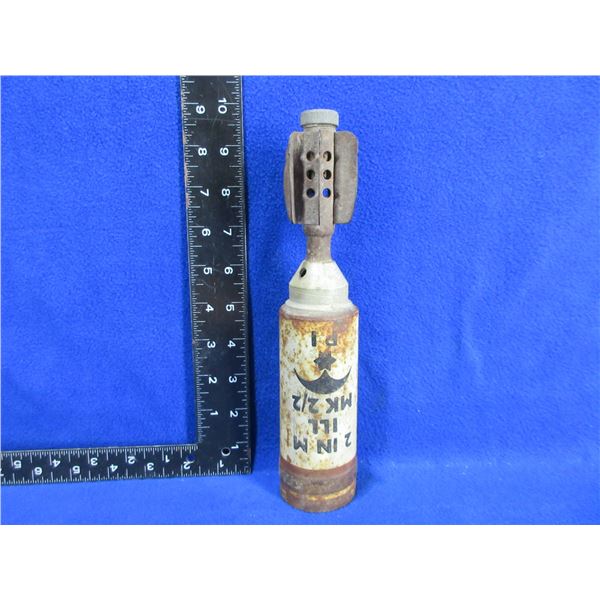 WWII British 2" SBML Illumination Mortar Round - Inert