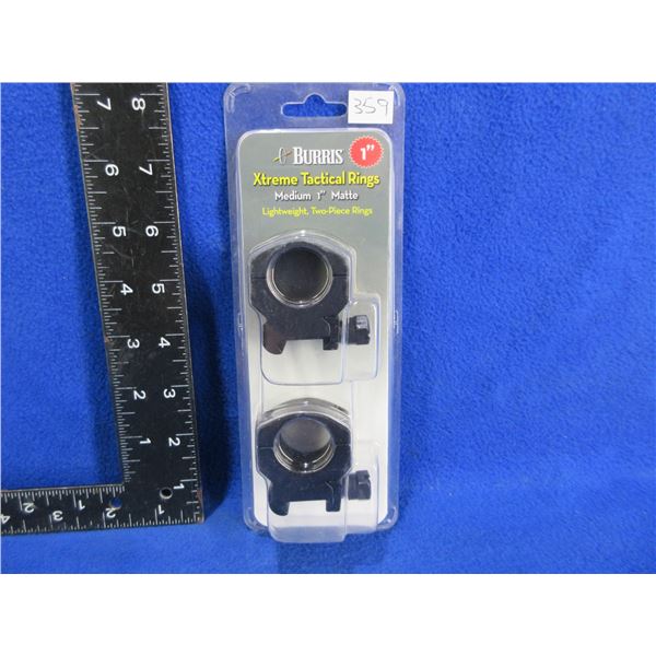 NEW - Burris Xtreme Tactical Rings - Medium 1" Matte