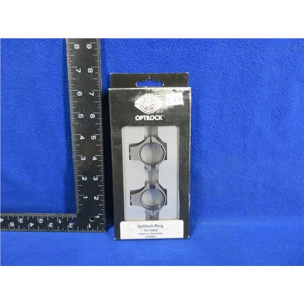 NEW - Optilock Sako 1" Medium Stainless Rings