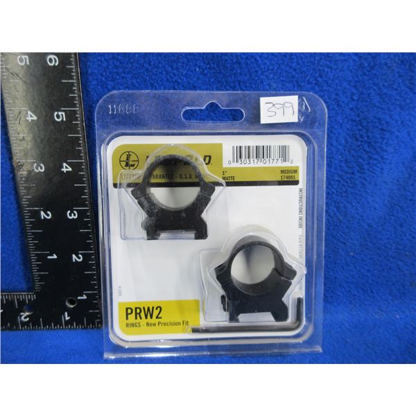 NEW - Leupold 1" Medium Matte Rings PRW2 # 174081