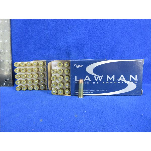 38 Spl +P (PICKUP ONLY) 158gr TMJ Speer Lawman