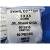 Image 2 : NEW - Cotton Swabs - 2.5" x 2.5" - 6 Packs of 50