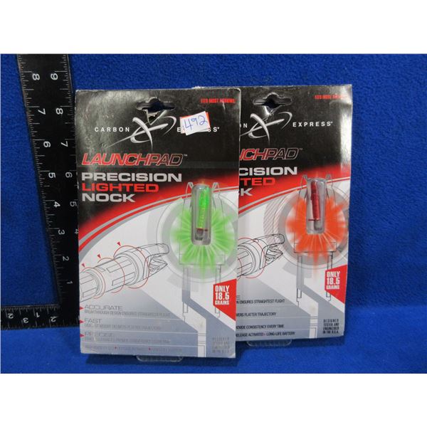 NEW - 2 Carbon Express Precision Lighted Nocks