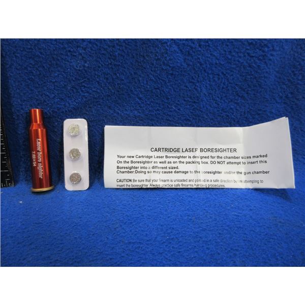 NEW - 7.62X54 Cartridge Red Laser Bore Sight w/ Batteries