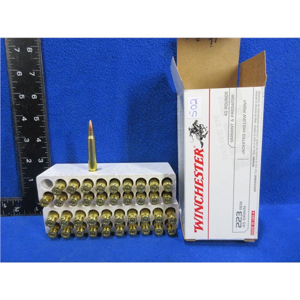 223 Rem. (PICKUP ONLY) 45gr JHP Winchester Cartridges