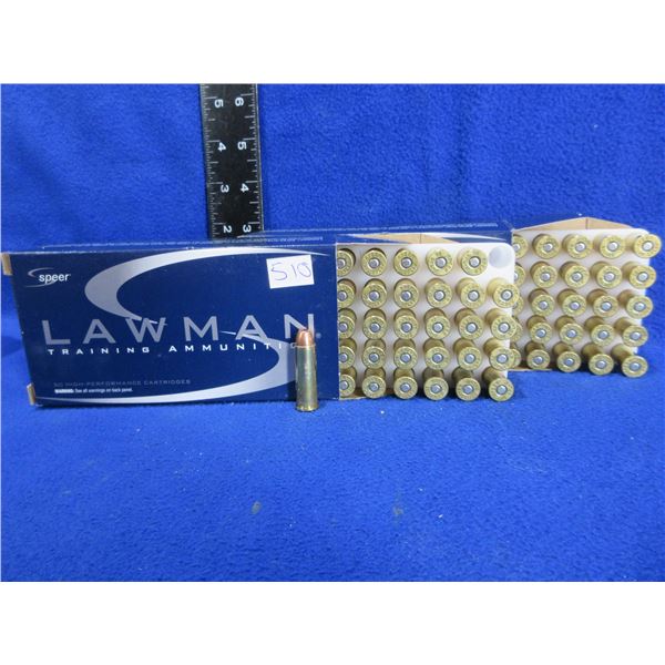 38 Spl +P (PICKUP ONLY) 158gr TMJ Speer Lawman