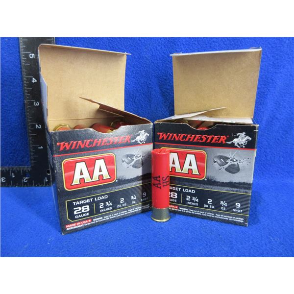 28 Ga. (PICKUP ONLY) 2 3/4" 9 Shot AA Winchester