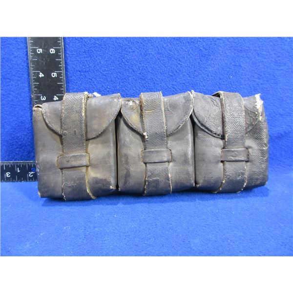 WWII German 3 Compartment Ammo Pouch