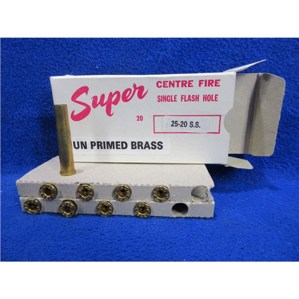 NEW - Brass Only -25-20 S.S. Super Unprimed - Box of 18