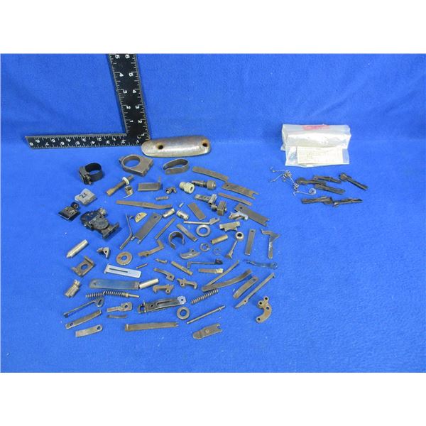 Lot of Misc. Gun Parts - Springs, Sights, Butt Plate, Etc.