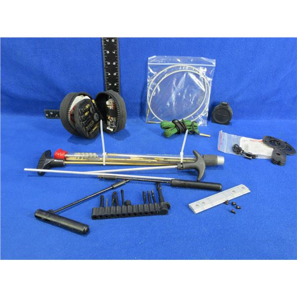Lot of Misc. Cleaning Rods, Supplies, Tools and Pull-Thrus