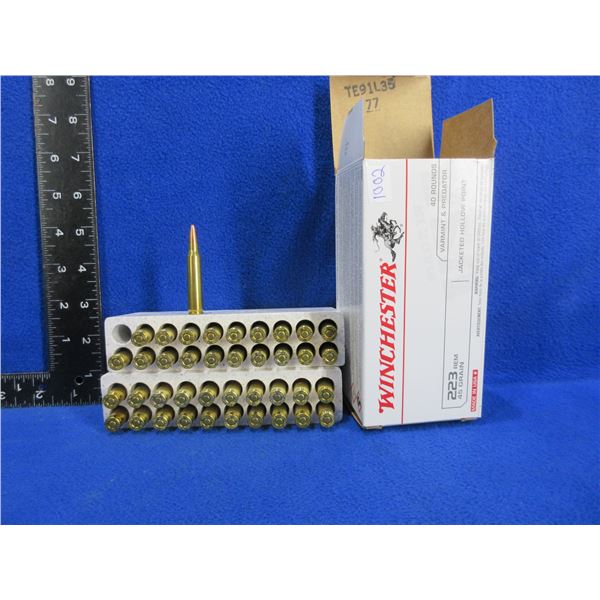 223 Rem. (PICKUP ONLY) 45gr JHP Winchester Cartridges