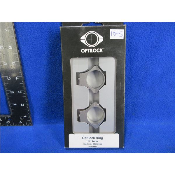NEW - Optilock Sako 1" Medium Stainless Rings