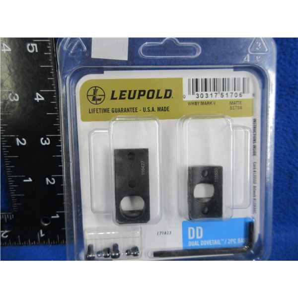 NEW - Leupold Dual Dovetail 2 Piece Base - Wby Mark V
