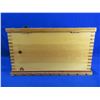 Image 4 : Wood Box with Hinged Lid - 17 1/2" x 11 1/2" x 10" High