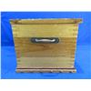 Image 5 : Wood Box with Hinged Lid - 17 1/2" x 11 1/2" x 10" High