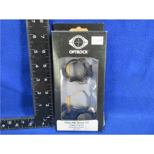 Optilock Sako 30MM Low Rings - Tikka T3X/T3