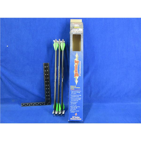 NEW - Excalibur Diablo 18" Carbon Crossbow Arrows