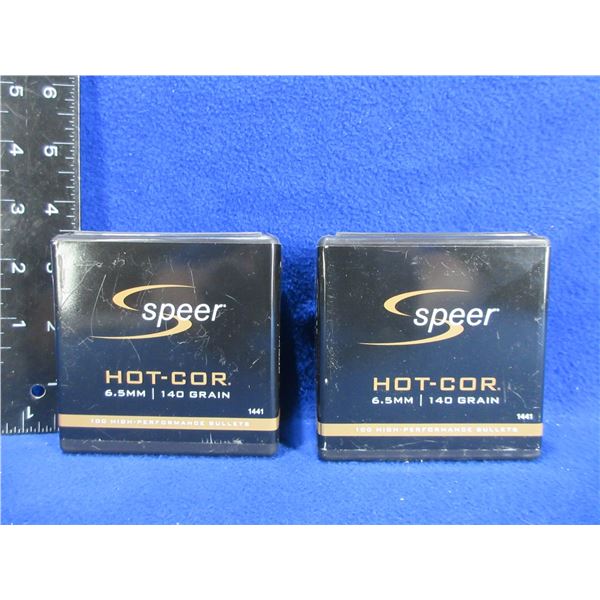 6.5MM .264" Spitzer SP Speer Hot-Cor Bullets