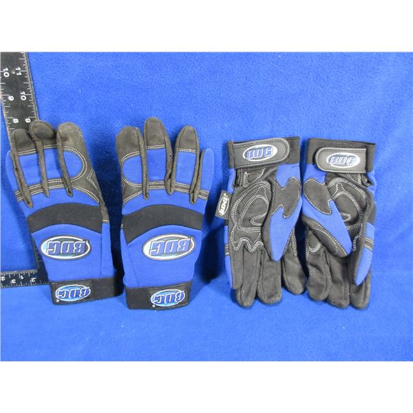 NEW - BDG (Bob Dale Gloves) - 2 Pairs - Size Med & Large