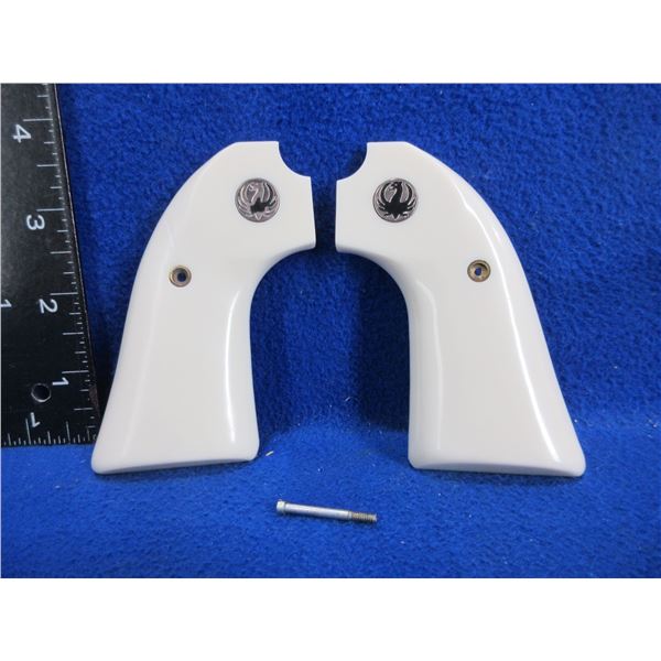 Ruger Vaquero Bisley Faux Ivory Grips with Screw