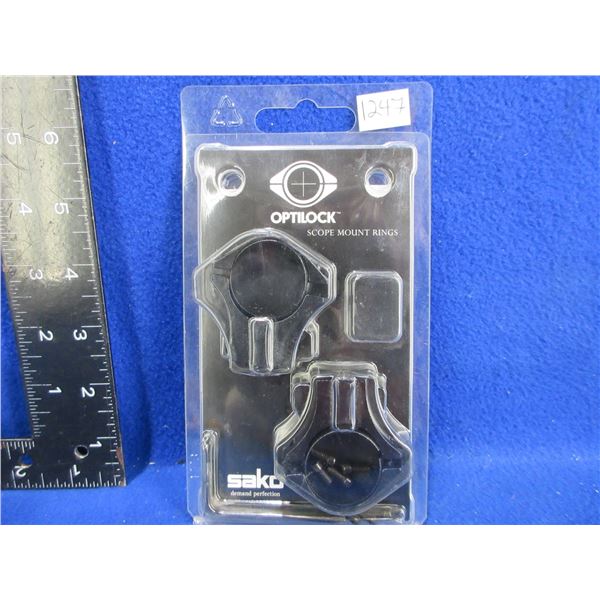 NEW - Optilock Sako 1" High Rings
