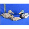 Image 1 : 3 Wood Mallard Ducks - Appear Hand Painted