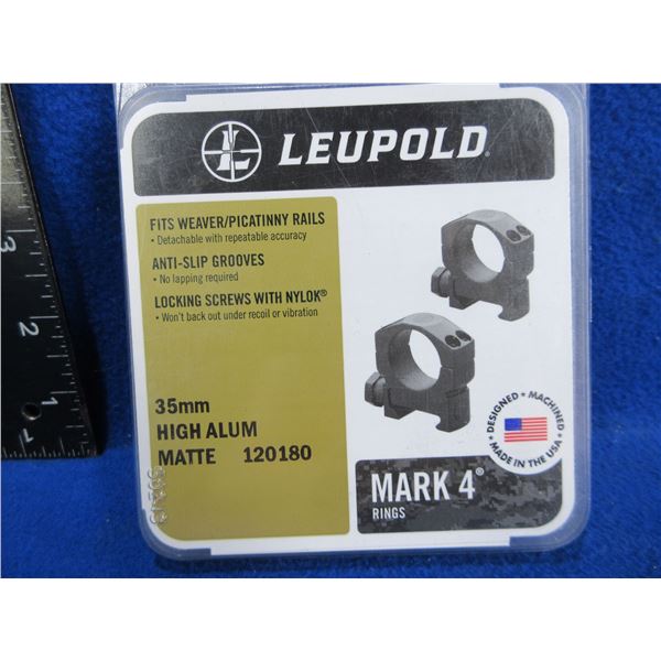 Leupold 35MM High Aluminum Scope Rings - Mark 4
