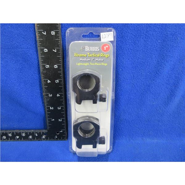 NEW - Burris Xtreme Tactical Rings - Medium 1" Matte