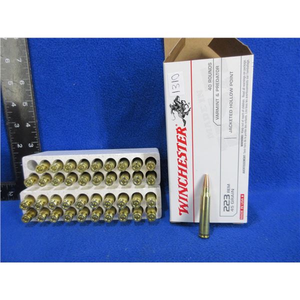 223 Rem. (PICKUP ONLY) 45gr JHP Winchester Cartridges