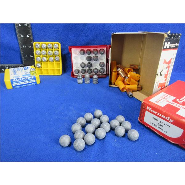44 Cal./50 Cal. Bullets and .530" Lead Balls