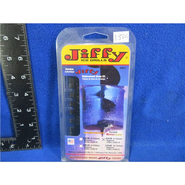 NEW - Jiffy Ice Drills Replacement Blade Kit # 3538, 8"
