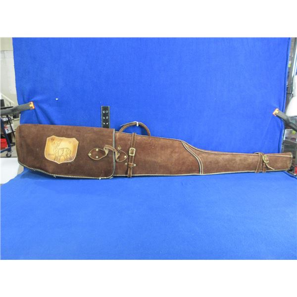 Leather Hooded Rifle Scabbard - Mexico - 48" Total Length