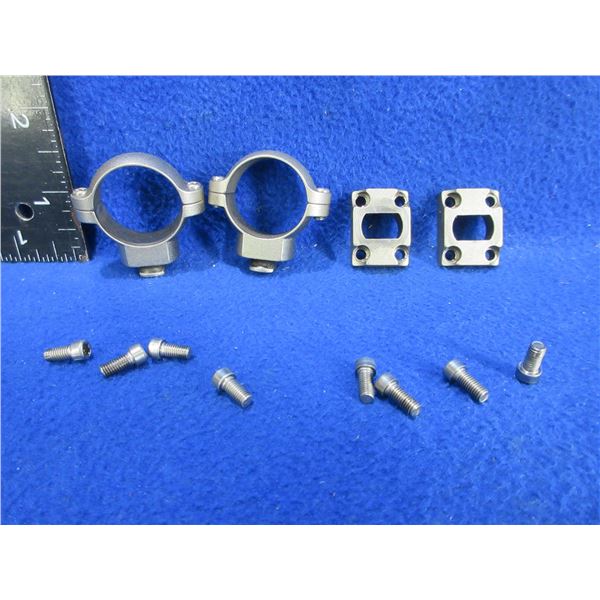 Browning X-Bolt 1" Rings & Bases - Steel, Medium, Silver