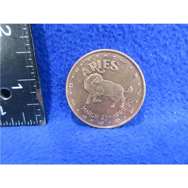 .999 Fine Copper One AVDP Ounce - Aries Coin