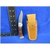 Image 2 : Western USA S-522 Folding Lock Blade Knife with Sheath