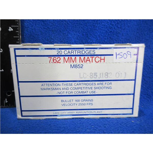 7.62MM (PICKUP ONLY) Match 173gr Lake City Cartridges