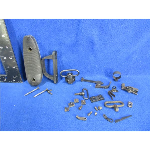 Lot of Misc. - Swivels, Butt Plate, Trigger Guard, Sights, Etc.