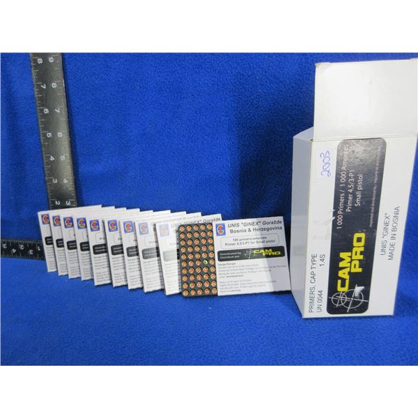 Unis "Ginex" Cam Pro (PICKUP ONLY) Small Pistol Primers