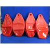 Image 1 : 4 Red Boat Anchor Buoys/ Dock Bumpers