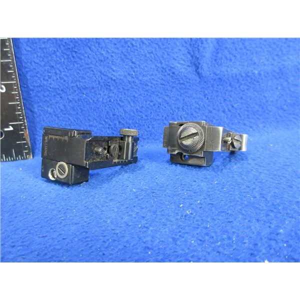 2 Rear Peep Sights - Redfield and Williams - As Is