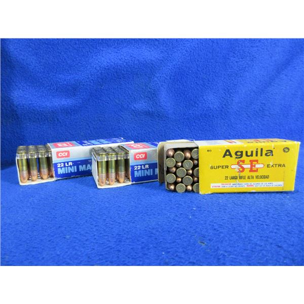 22 LR (PICK UP ONLY) CCI Mini Mag & Aquila Cartridges