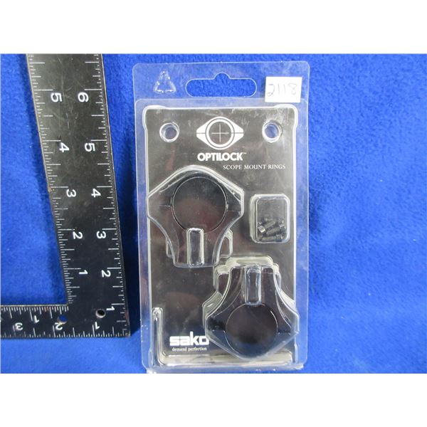 NEW - Optilock Sako 1" High Rings