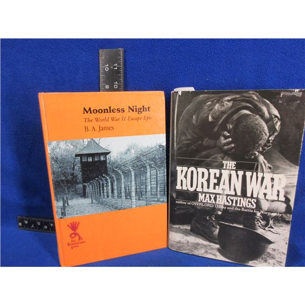 2 Books - The Korean War, Moonless Knight