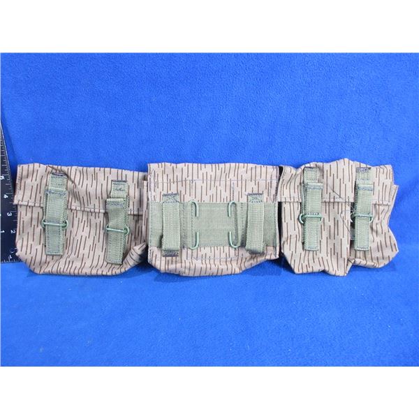3 West German 3 Pocket Grenade Pouches